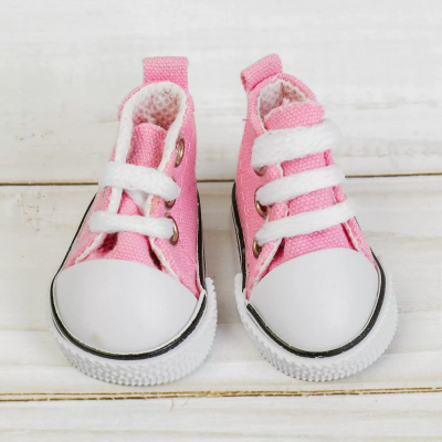 Кеды для кукол длина стопы 5 см нежно розовый