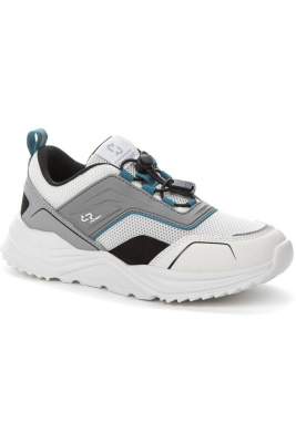 Кроссовки для мальчика CROSBY белый/серый