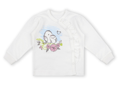 Кофточка Милые пташки LEO молочный