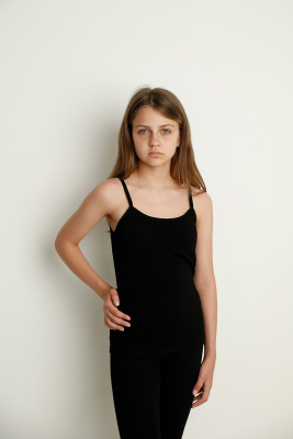 Майка для девочки Vitaminka с пушапом черный