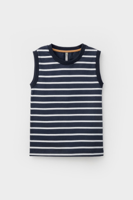 Майка для мальчика Crockid индиго полоска к450