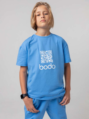 Футболка с коротким рукавом Bodo голубой