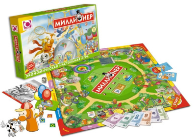 Настольная игра. Миллионер-юниор. в/к 39*4,6*25,5 см.