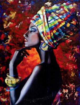 Алмазная мозаика KiKi Этника Базанова О 30*40 полная выкладка