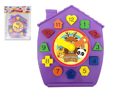 Игрушка "Часы-сортер" обучающие, в/п 24*39*2,5 см