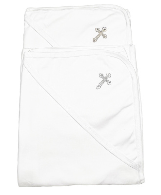 Полотенце крестильное Улыбасики 90х100