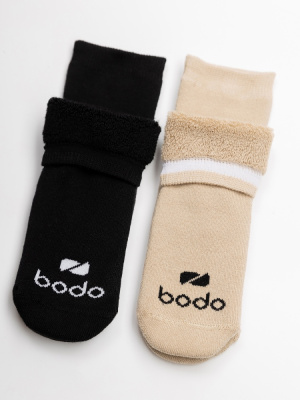 Носки Bodo черный/бежевый 2 пары