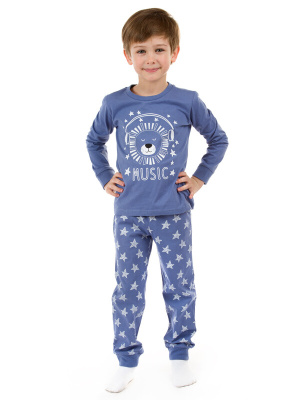 Пижама с принтом джинсовый