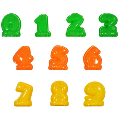 Формочки в наборе Цифры Космический песок ТМ