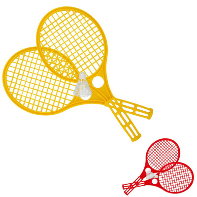 Ракетки пляжные с воланом сетка 42,5х19чх4,5 см.