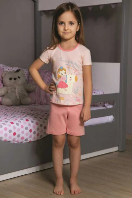 Пижама для девочки Baykar персиковый