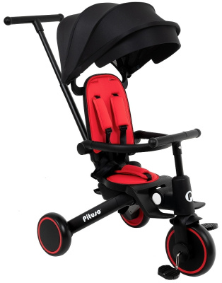 Велосипед трехколесный PITUSO Leve Pro, складной, разм. упак. 66х34х31 см, Red/Красный