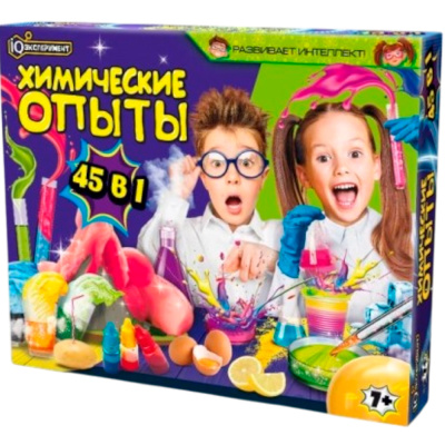 Набор Опыты Химия набор 45 в 1 IQ Эксперимент TG01-EX45-RU