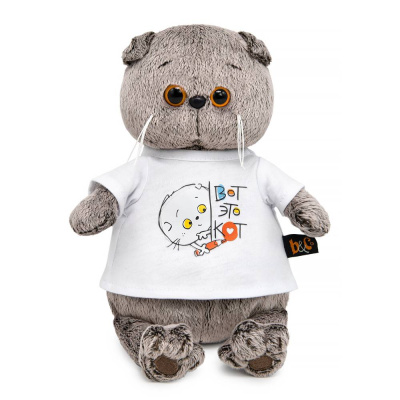 Басик в футболке с принтом "Вот это кот" Мультсериал Ksm19-003