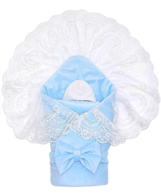 Комплект на выписку Элегия голубой