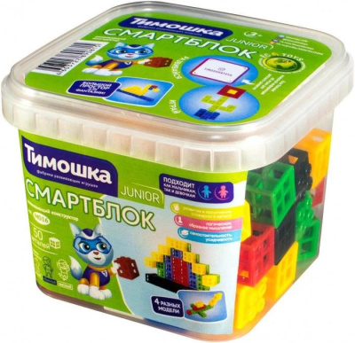 Конструктор «Смартблок» 50 деталей ТМ "ТИМОШКА"
