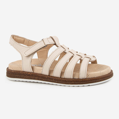 Сандалии для девочки Kapika бежевый