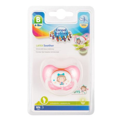 Пустышка латексная анатомическая Toys 6м+ Canpol Babies