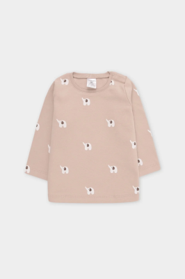 Джемпер Crockid темно-бежевый мини слоники