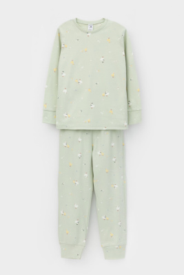 Пижама Crockid морская пена гусята