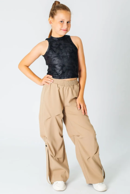 Брюки для девочки Deloras бежевый