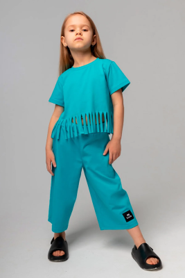 Футболка с коротким рукавом + кюлоты Bodo бирюзовый