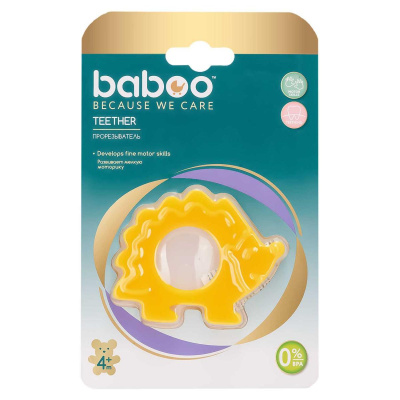 Прорезыватель силикон Ежик 4м+ BABOO