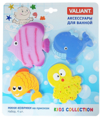Набор Мини ковриков для ванны Подводный мир Valiant