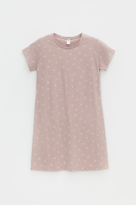 Сорочка ночная Crockid кофейный воздушные сердечки