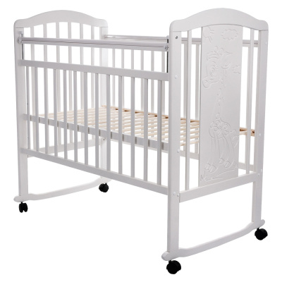 Кровать детская PITUSO Noli Жирафик колесо-качалка с наклад. опуск.планка Серый*