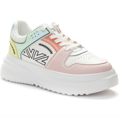 Кеды для девочки CROSBY белый-розовый