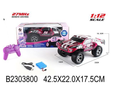 Машинка на пульте р/у, М1:12, в/к 42,5*22*14 см