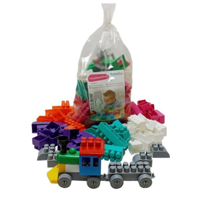 Конструктор "Elefantino", 70 деталей, в/п 30*20*10 см