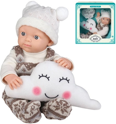 Пупс с мягкой игрушкой