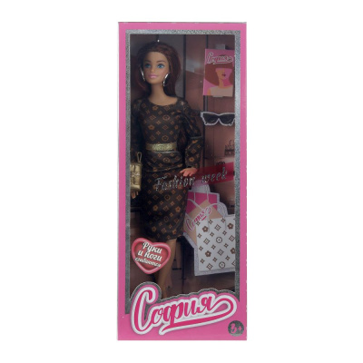 Кукла 29см София, руки и ноги сгиб., кор. КАРАПУЗ в кор.24шт