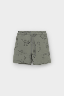 Шорты для мальчика Crockid зеленый чай динозавры к552
