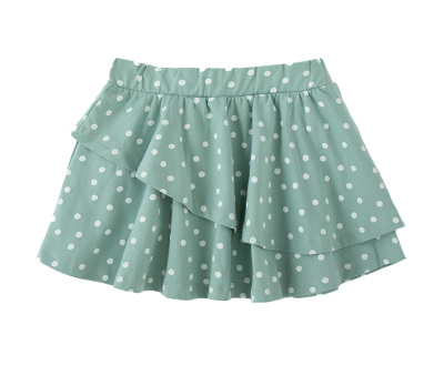 Юбка для девочки Crockid пыльная мята горошек к1280