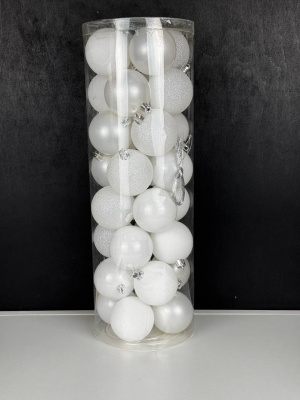 Шар в тубе 6 см белый