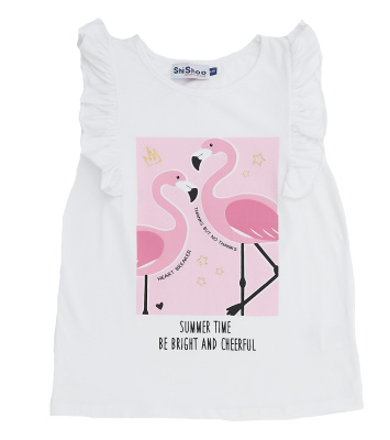 Майка для девочки ShiShoo белый