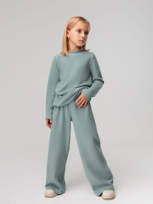 Лонгслив + брюки Bodo пыльно-зеленый