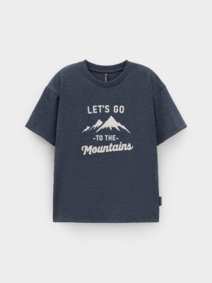 Футболка для мальчика Crockid темно-синий к658