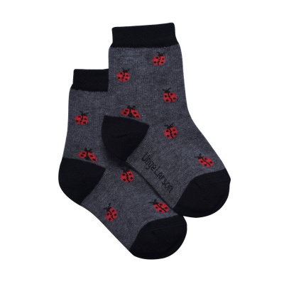 Носки для девочки Ungelarson темно-серый меланж