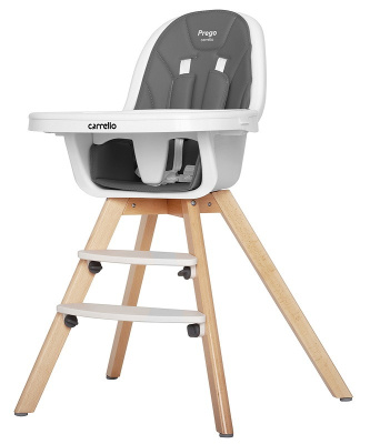 Стул для кормления CARRELLO Prego серый*