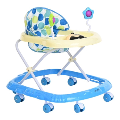 Ходунки Микки 8 пласт.колес,игрушки,муз 67х55х57 Blue/Голубой BAMBOLA 