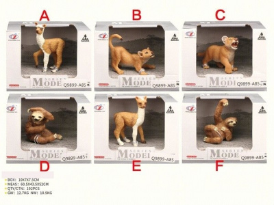 Животное, 6 видов в ассорт., в/к 10*7,5*7 см