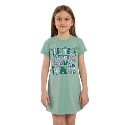 Сорочка ночная для девочки Baykar зеленый