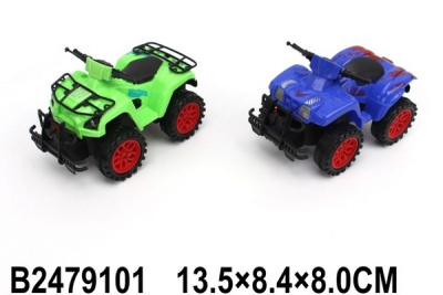 Квадроцикл инерционный, 2 цвета в ассортименте, в/п 13,5*8,4*8 см