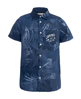 Сорочка с коротким рукавом для мальчиков Button Blue