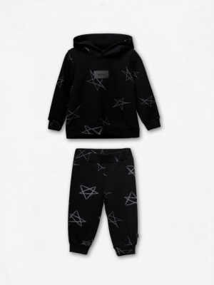 Толстовка + брюки Bodo черный/серый