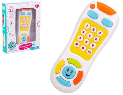 Пульт музыкальный "Elefantino", световые эффекты, более 25 песенок, сказок, звуков, озвучено актрисо